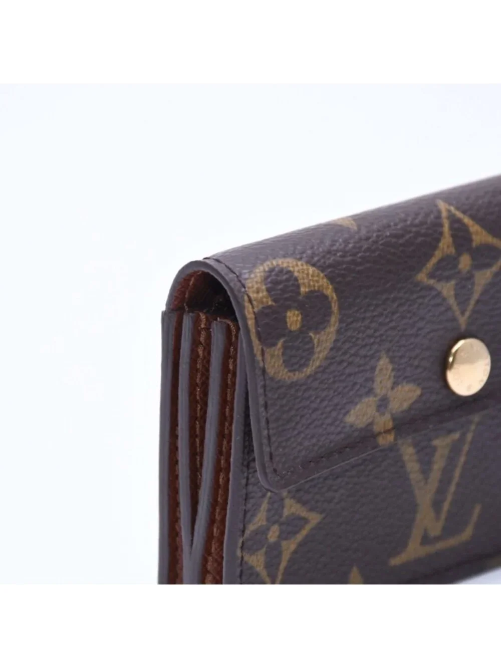 Louis Vuitton Porte Monnaie Arcodian Monogram Canvas Brown Coin Purse Card Case